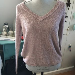 AE knit sweater with sheer back